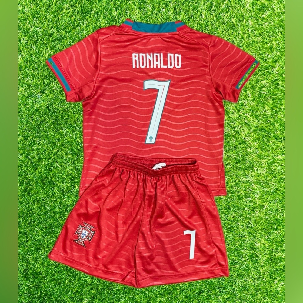 Ronaldo Portugal Jersey Youth Brand New 2026 Soccer Set - 2 Piece Kit NWT